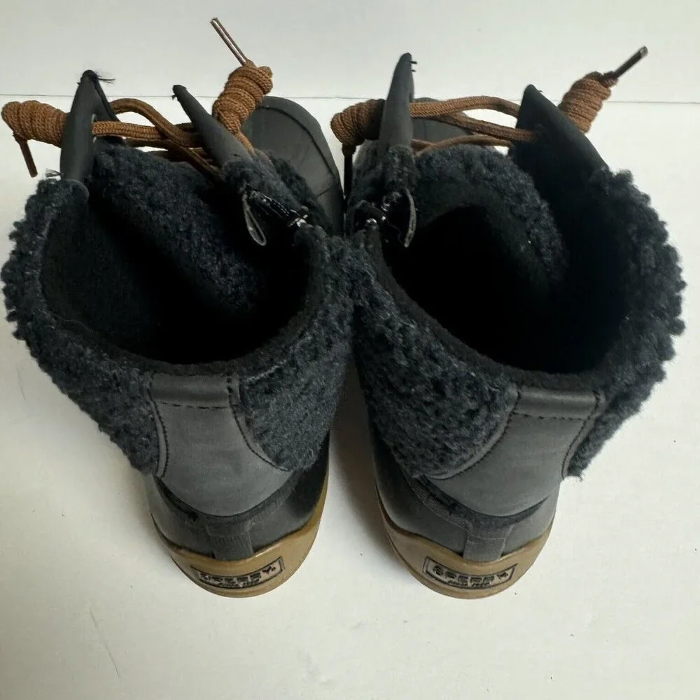 Sperry Women's Syren Gulf Sherpa Boots Black, Size 8.5 M